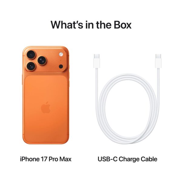 Apple iPhone 17 Pro Max 6.9 256GB – Nano Physical Sim + E-Sim HK Version - Cosmic Orange