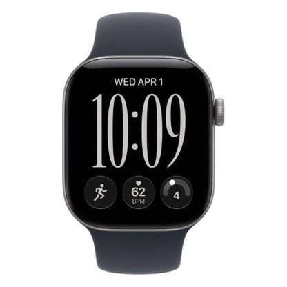 Apple Watch Series 12 GPS 46mm Space Grey Aluminium Case with Navy Blue Sport Band
