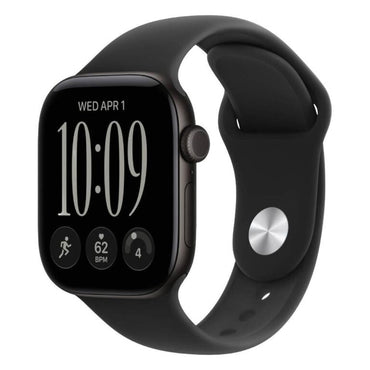 Apple Watch Series 12 GPS 42mm Black Aluminium Case with Black Sport Band