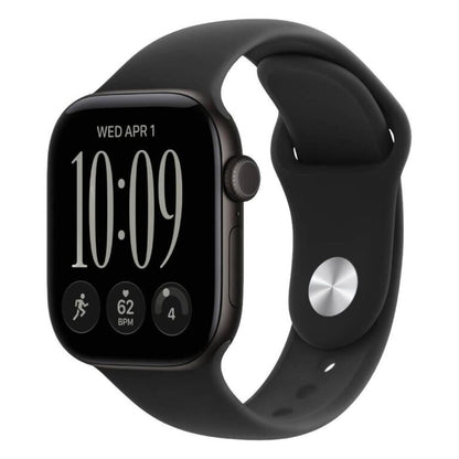 Apple Watch Series 12 GPS 42mm Black Aluminium Case with Black Sport Band