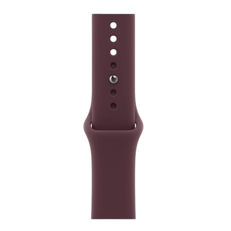 Apple Watch Series 12 GPS + Cellular 42mm Radiant Gold Titanium Case with Burgundy Sport Band