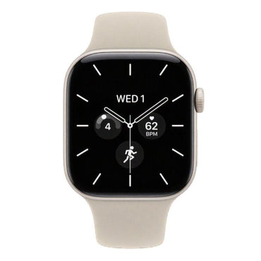 Apple Watch Series 12 GPS + Cellular 42mm Pearl White Ceramic Case with Sand Sport Band