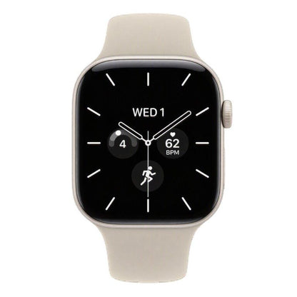 Apple Watch Series 12 GPS + Cellular 46mm Pearl White Ceramic Case with Sand Sport Band