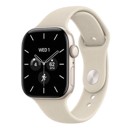 Apple Watch Series 12 GPS + Cellular 46mm Pearl White Ceramic Case with Sand Sport Band