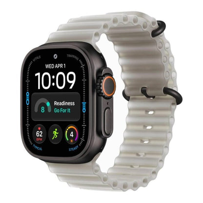 Apple Watch Ultra 4 GPS + Cellular 49mm Natural Titanium Case with Translucent Grey Ocean Band - Universal