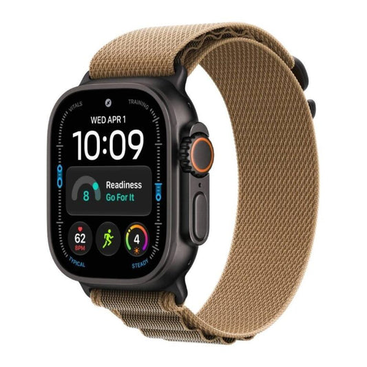 Apple Watch Ultra 4 GPS + Cellular 49mm Natural Titanium Case with Desert Alpine Loop - S