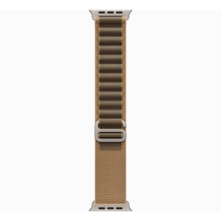 Apple Watch Ultra 4 GPS + Cellular 49mm Natural Titanium Case with Desert Alpine Loop - S