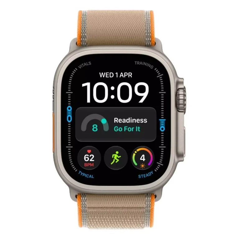 Apple Watch Ultra 4 GPS + Cellular 49mm Natural Titanium Case with Sand Trail Loop - M/L