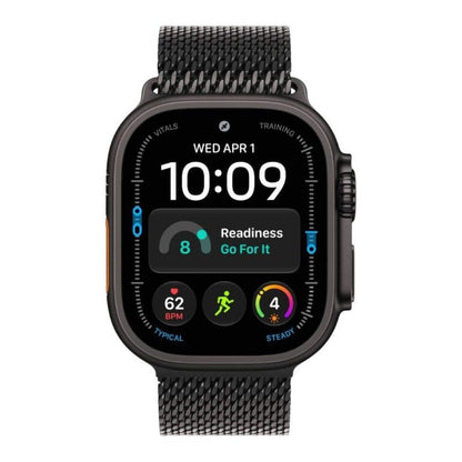 Apple Watch Ultra 4 GPS + Cellular 49mm Black Titanium Case with Black Titanium Milanese Loop - L
